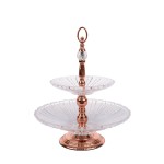 Suporte  Rose e  Cristal   2 andares 